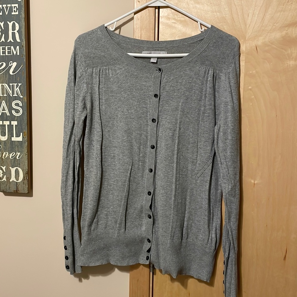Gray light weight cardigan
